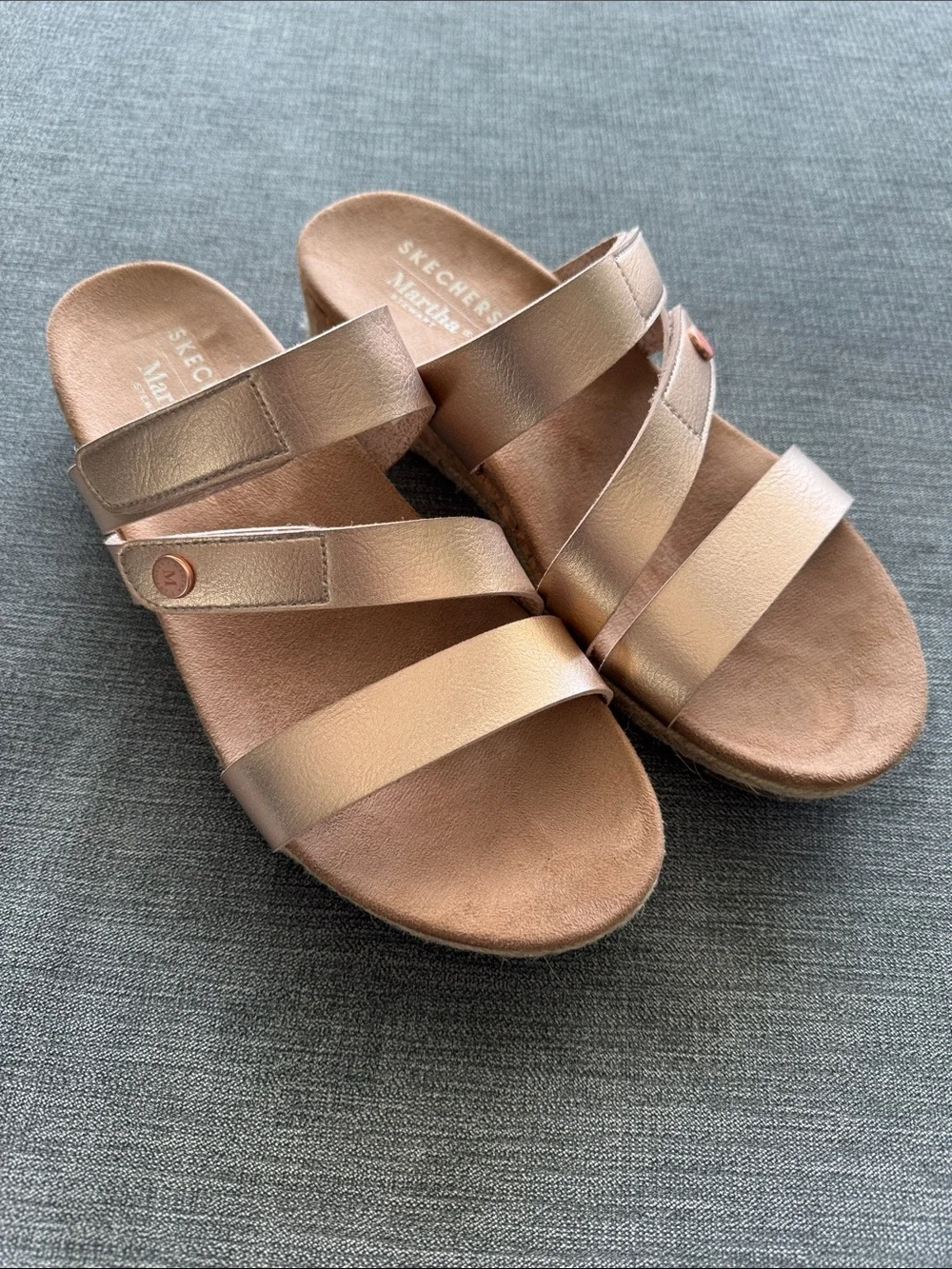 Skechers Martha Stewart Women's Rose Gold Breezie Slide Sandals 9M